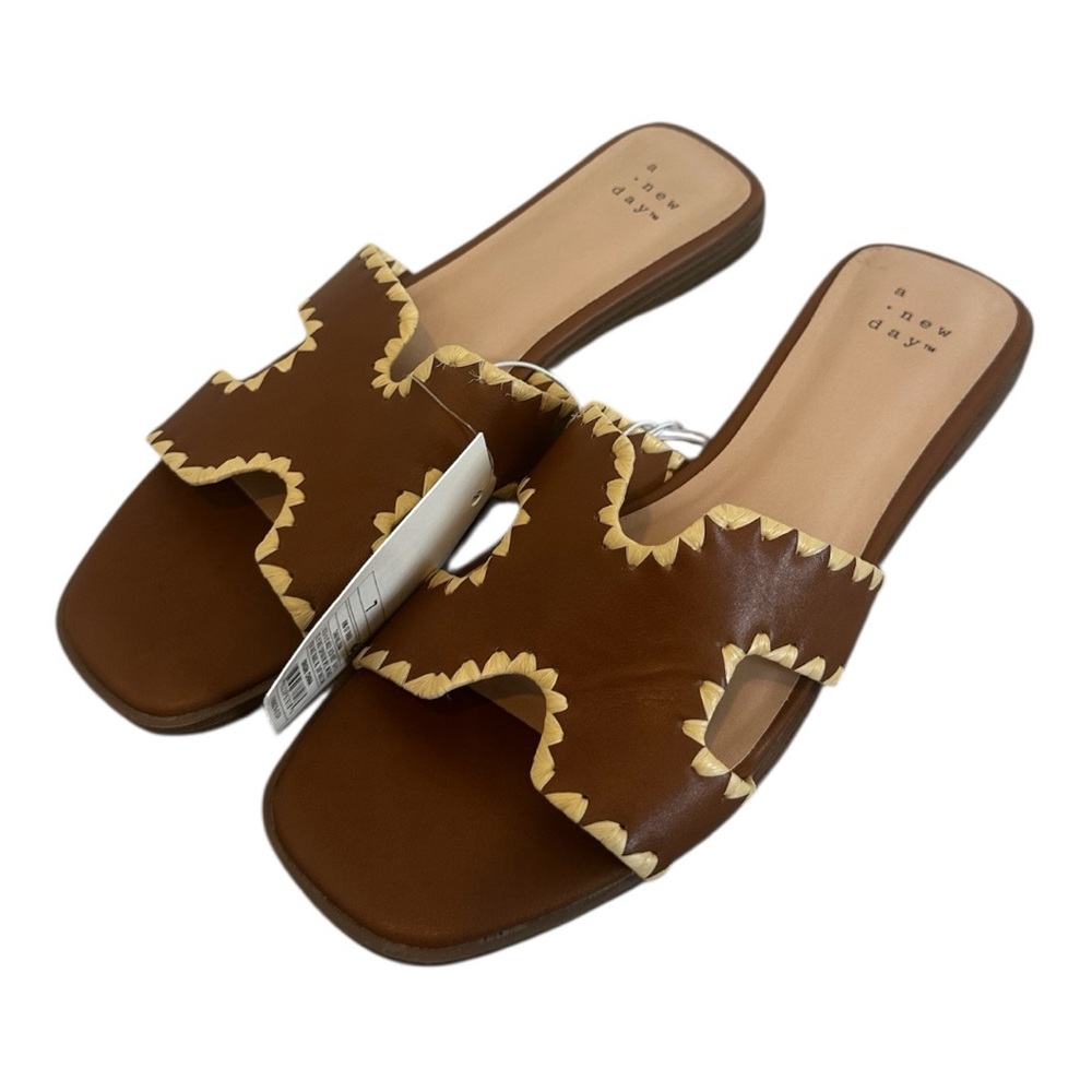A New Day Oran Style Sandals Slides SIZE 7